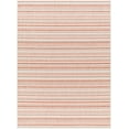 thumbnail image 1 of Boutique Rugs Garan Contemporary Geometric Area Rug - Modern Minimalist Striped Carpet for Living Room, Patio, Terrace - Outdoor Safe - Peach, Pink, Cream - 2' x 2'11", 1 of 10