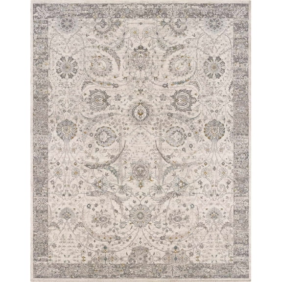 Boutique Rugs Gauge Traditional Area Rug - Light Gray, Multi Brown, Neutral - 2' x 2'11"