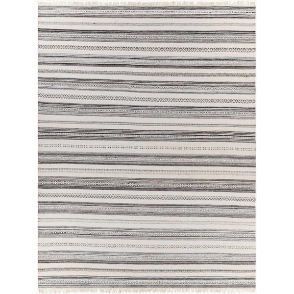 BoutiqueRugs Geographe Contemporary Area Rug - Peach, Dark Red, Charcoal - 8'10" x 12'