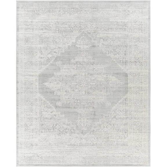 BoutiqueRugs Gormania Traditional Area Rug - Charcoal, Light Gray, Medium Gray - 5'3" x 7'1"