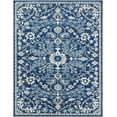 thumbnail image 1 of BoutiqueRugs Grenora Oriental Medallion Area Rug - Farmhouse Traditional Floral Carpet for Living Room - Navy, Teal- 5'3" x 7'3" (5x7 Area Rugs), 1 of 13
