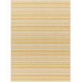 thumbnail image 1 of Boutique Rugs Grian Contemporary Geometric Area Rug - Modern Minimalist Striped Carpet for Living Room, Patio, Terrace - Outdoor Safe - Yellow, Mustard, Cream - 4'3" x 5'11", 1 of 7