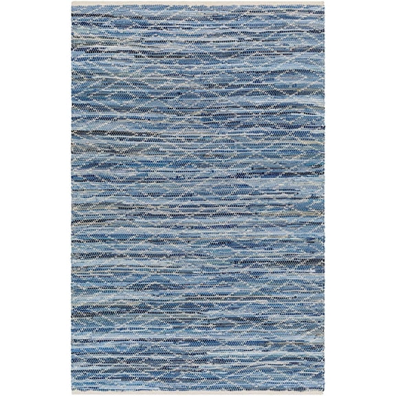 BoutiqueRugs Gurit Contemporary Area Rug - Slate, Silverton, Harbor Blue White - 5' x 7'6"