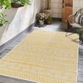 thumbnail image 1 of BoutiqueRugs Haluk Bohemian, Transitional Area Rug - Outdoor Safe - Bone, Brass, Gemstone - 6'7" Round, 1 of 8