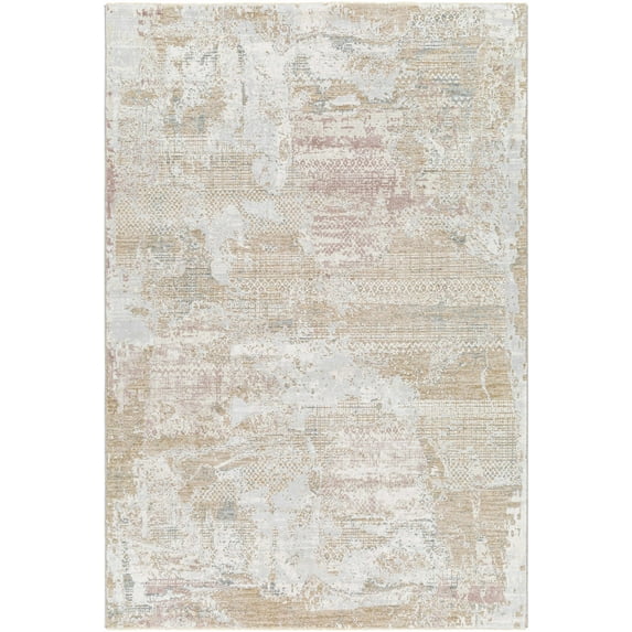 BoutiqueRugs Hanae Contemporary Area Rug - Bone, Multi Brown, Cloud Gray - 10' x 13'11"