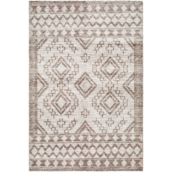 BoutiqueRugs Hanh Bohemian, Transitional Area Rug - Beige, Dark Red, Tan - 6' x 9'