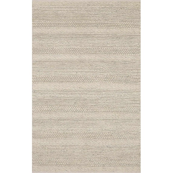 BoutiqueRugs Hanlontown Contemporary Area Rug - Ivory, Charcoal - 3' x 5'