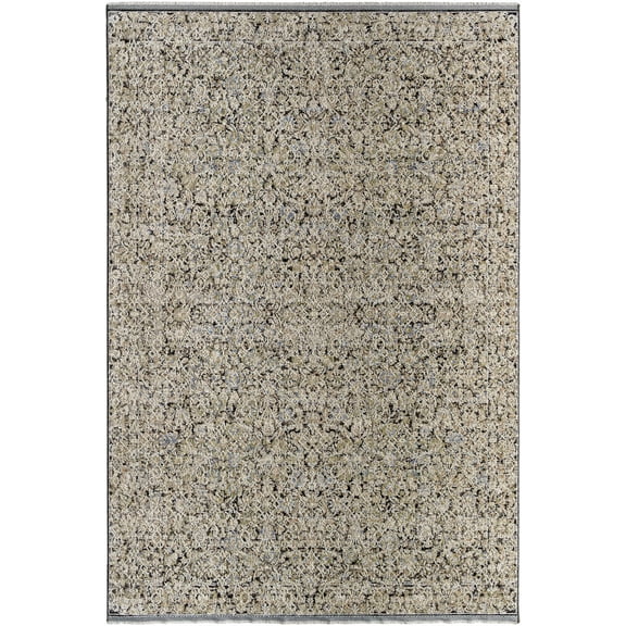 BoutiqueRugs Haran Traditional Area Rug - Cloud Gray - 9'4" x 13'1"