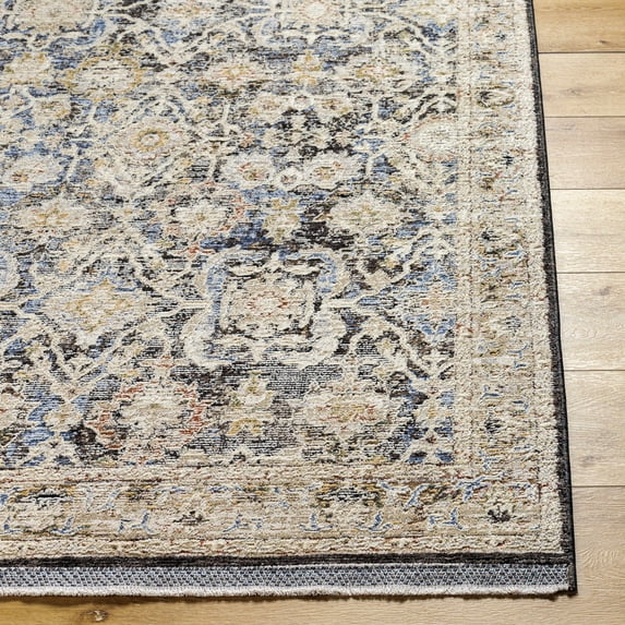 Boutique Rugs Harel Traditional Area Rug - Natural Gray, Taupe, Gray - 18" x 18" Sample