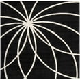 thumbnail image 1 of BoutiqueRugs Harlem Contemporary Area Rug - Black, Cream - 4' Square, 1 of 19