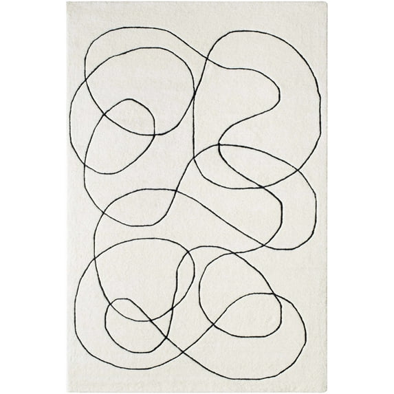 BoutiqueRugs Harta Farmhouse Area Rug - Rose Cream - 5' x 7'6"