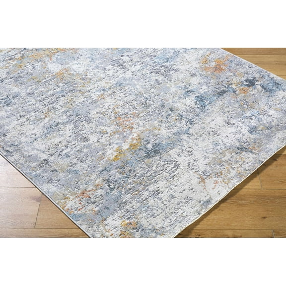 BoutiqueRugs Harue Contemporary Area Rug - Light Gray, Cloud Gray, Smoke - 18" x 18" Sample