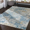 thumbnail image 1 of BoutiqueRugs Hawes Contemporary Area Rug - LightBlue, Mustard, LightGray - 18" x 18" Sample, 1 of 12