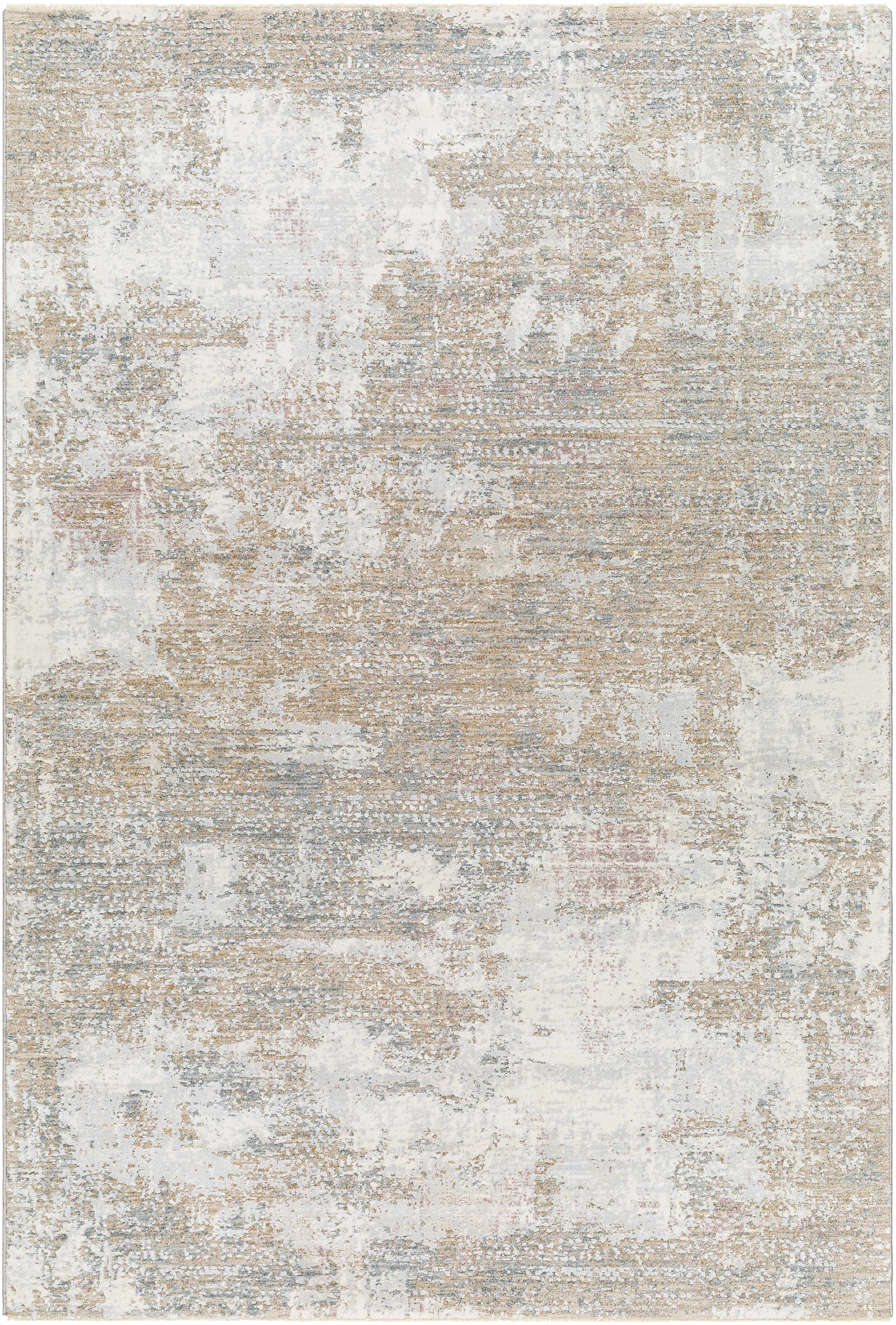 BoutiqueRugs Hazan Contemporary Area Rug - Light Gray, Multi Brown ...