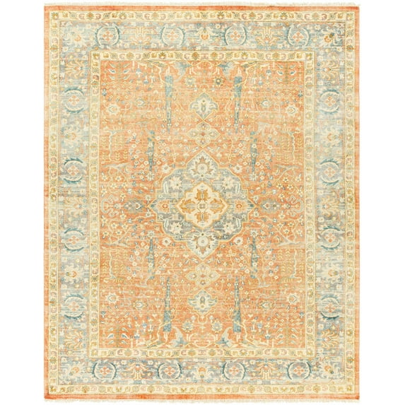 BoutiqueRugs Hien Traditional Area Rug - Light Beige, Camel, Copper - 4' x 6'