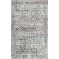 thumbnail image 1 of BoutiqueRugs Holli Oriental Medallion Area Rug - Vintage Traditional Floral Carpet for Living Room - Machine Washable - Olive, Green, Cream - 6'7" x 9' (6x9), 1 of 19