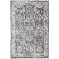 thumbnail image 1 of BoutiqueRugs Holi Oriental Medallion Area Rug - Vintage Traditional Floral Carpet for Living Room - Machine Washable - Off White, Dusty Blue, Charcoal - 6'7" x 9' (6x9), 1 of 11