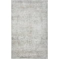 thumbnail image 1 of BoutiqueRugs Holli Oriental Medallion Oversized Area Rug - Vintage Traditional Floral Carpet for Living Room - Machine Washable - Light Brown, Pale Blue, Cream - 9'8" x 14', 1 of 17