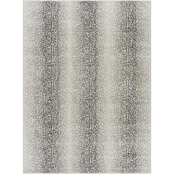 BoutiqueRugs Hollingworth Thin Antelope Area Area Rug - Light Slate, Ivory, Medium Gray - 5'3" x 7'1"