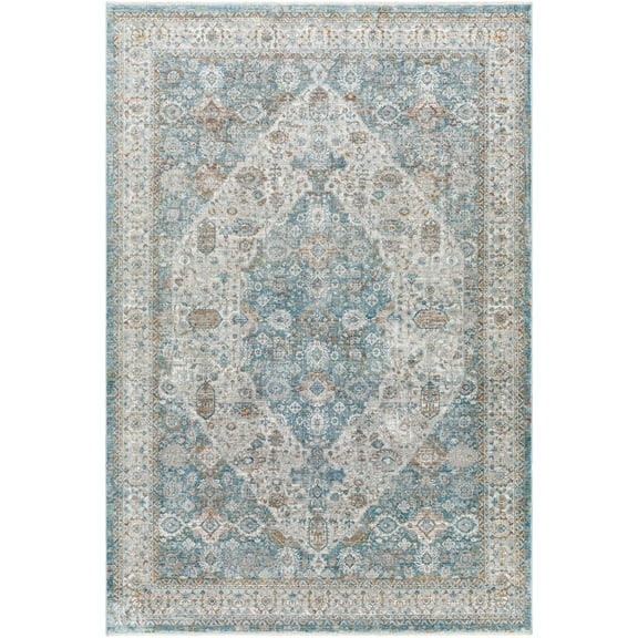 Boutique Rugs Honon Traditional Area Rug - Navy, White, Black - 9' x 12'