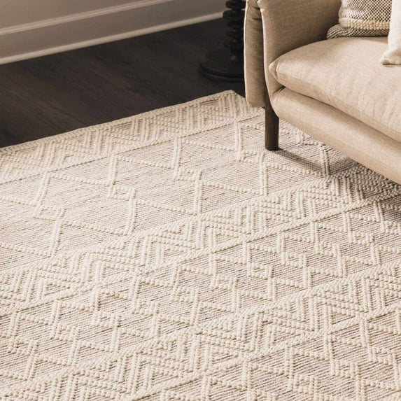Boutique Rugs Huddlesford Bohemian, Transitional Runner Rug - Dark Gray, Off White - 2'6" x 12' Runner