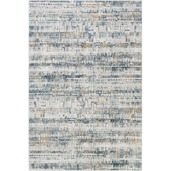 BoutiqueRugs Hughesdale Contemporary Area Rug - Light Gray, Off White, Gray - 2' x 2'11"