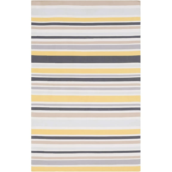 BoutiqueRugs Hyattstown Outdoor Area Rug - Outdoor Safe - Charcoal, Ivory, Tan - 2' x 3'