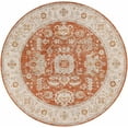 thumbnail image 1 of BoutiqueRugs Ibstock Traditional Area Rug - Rust, Mustard, Olive - 6'7" Round, 1 of 15