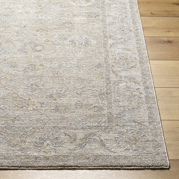 Boutique Rugs Iikka Traditional Area Rug - Lambswool, Cloud Gray, Nutmeg - 5' x 7'5"