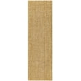 thumbnail image 1 of Boutique Rugs Ilana Hand Woven Ilana Braided Bohemian Natural Jute Runner Rug - Farmhouse Hand Woven Tassel Carpet for Hallway, Kitchen - Beige, Brown, Tan - 2'6" x 20' Runner, 1 of 16