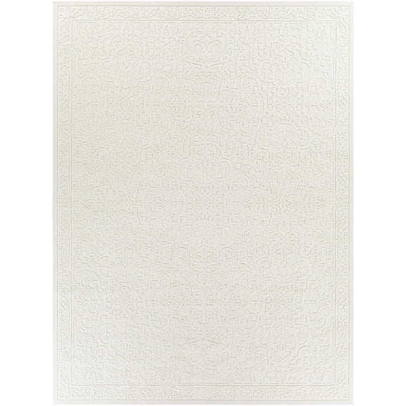 BoutiqueRugs Innaloo Bohemian, Transitional Area Rug - Outdoor Safe - Charcoal, Peach - 5'3" x 7'3"