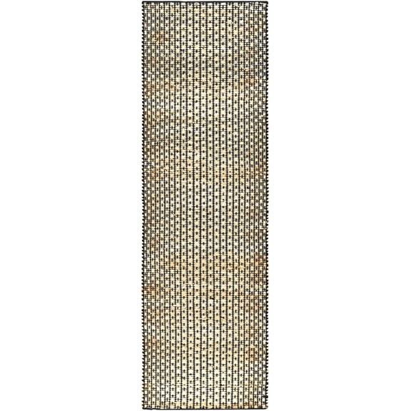 Boutique Rugs Iqaluit Traditional, Transitional Runner Rug - Black, Peach - 2'6" x 8' Runner