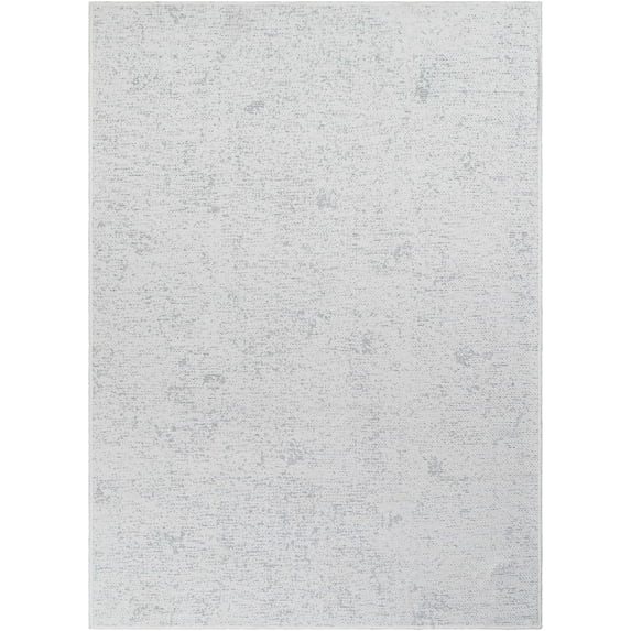 BoutiqueRugs Isako Solid Color Washable Area Rug - Machine Washable - White - 9'2" x 12'