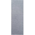 thumbnail image 1 of BoutiqueRugs Isako Modern Minimalist Solid Neutral Color Runner Rug for Hallway, Kitchen - Machine Washable - Machine Washable - Performance Carpet - Blue, Gray - 2'7" x 10', 1 of 10