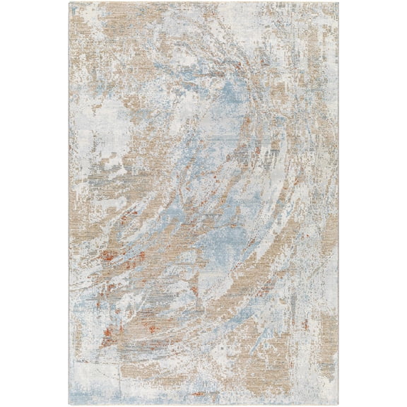 Boutique Rugs Jaela Contemporary Area Rug - Light Gray, Neutral, Multi Brown - 12' x 15'