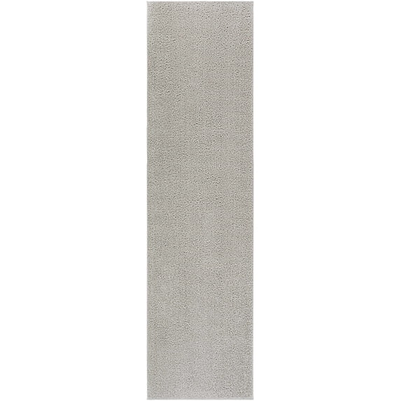 BoutiqueRugs Judy Farmhouse Runner Rug - Machine Washable - Light Gray - 2'7" x 9'10" Runner
