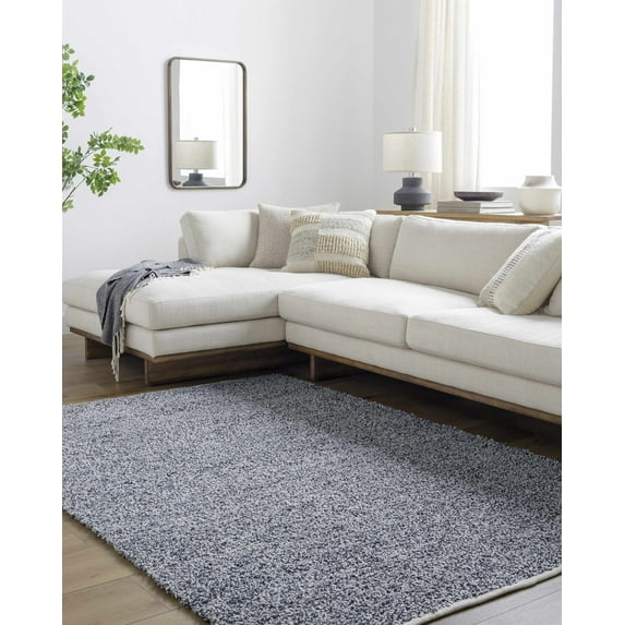 BoutiqueRugs Kamil Contemporary Area Rug - Navy, Off White - 10' x 14'