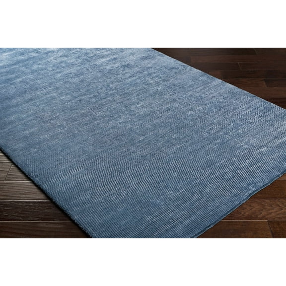 BoutiqueRugs Kendall Solid & Striped Area Rug - Blue - 2' x 3'