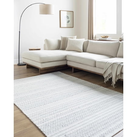 BoutiqueRugs Kendi Traditional, Transitional Runner Rug - Cream, Light Slate, Black - 2'6" x 8' Runner