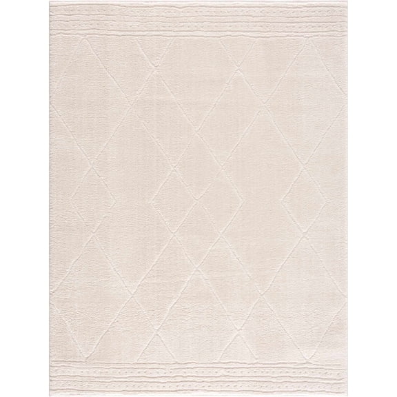 BoutiqueRugs Keone Bohemian, Transitional Area Rug - Rose Cream - 7'10" x 10'