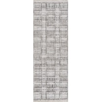 Boutique Rugs Knocklyon Farmhouse Runner Rug - Charcoal, Cream, Peach - 2'7" x 7'3" Runner