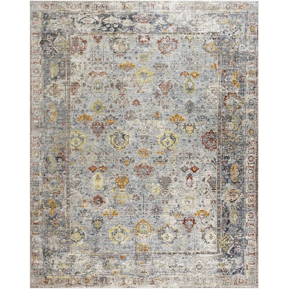 BoutiqueRugs Knottsville Traditional Area Rug - Black, Gray, LightSlate - 2' x 2'11"