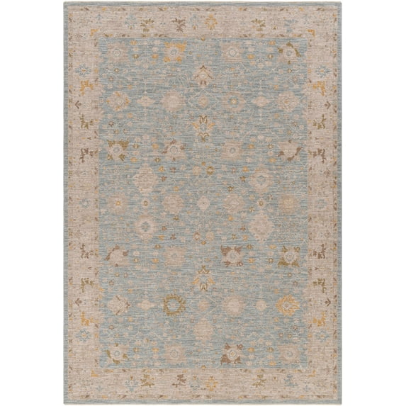Boutique Rugs Kofi Traditional Area Rug - Taupe, Medium Gray, Dark Brown - 6'7" x 9'6"