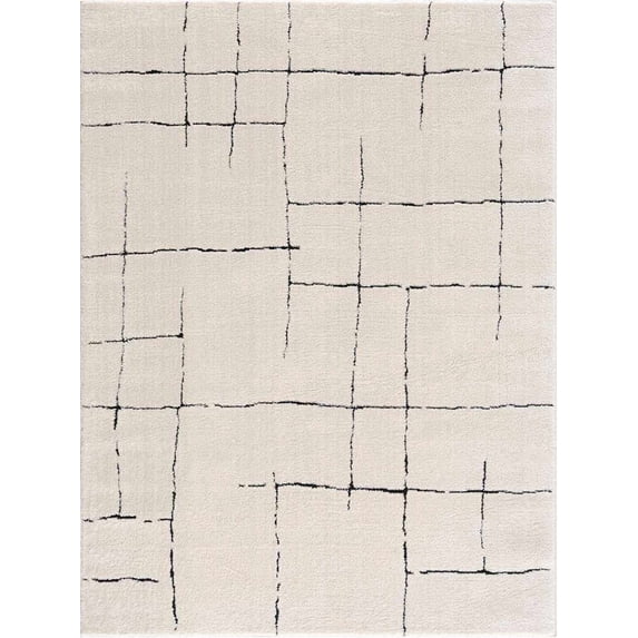 BoutiqueRugs Koume Farmhouse Area Rug - Rose Cream - 5'3" x 7'