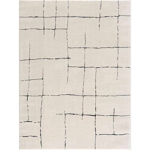 BoutiqueRugs Koume Farmhouse Area Rug - Rose Cream - 7'10" x 10'