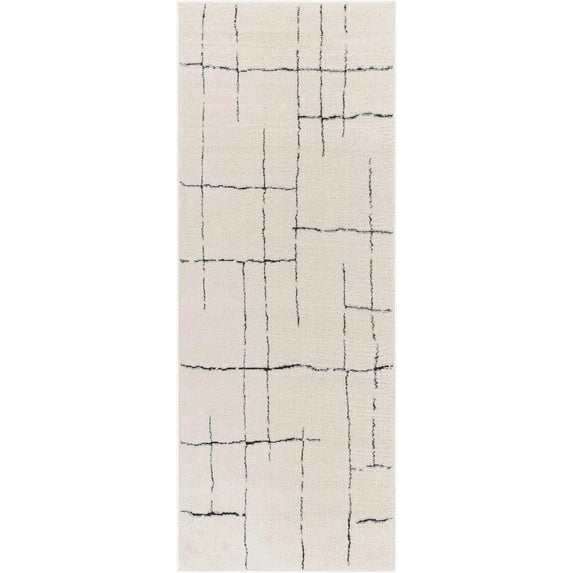 BoutiqueRugs Koume Farmhouse Runner Rug - Rose Cream - 2'8" x 7'3" Runner