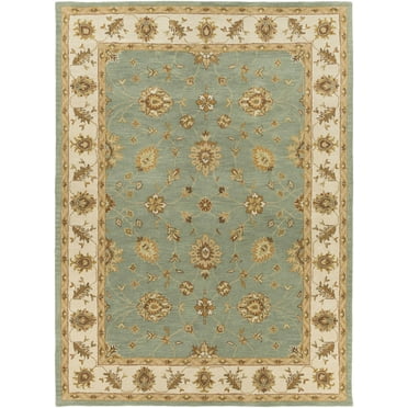 BoutiqueRugs Lagrange Traditional Area Rug - Medium Green, Lime Green, Peach - 2' x 3'