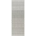 thumbnail image 1 of BoutiqueRugs Lali Bohemian, Transitional Runner Rug - Outdoor Safe - Off White, Charcoal, Medium Gray - 2'7" x 7'3" Runner, 1 of 6