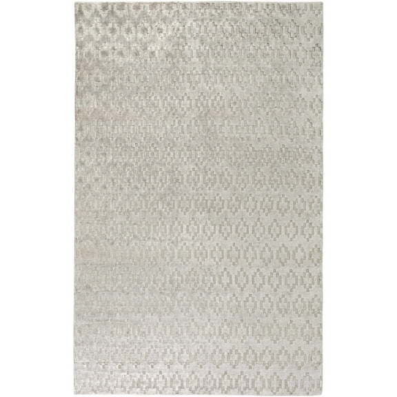 BoutiqueRugs Lamoni Solid & Striped Area Rug - Medium Gray - 2' x 3'