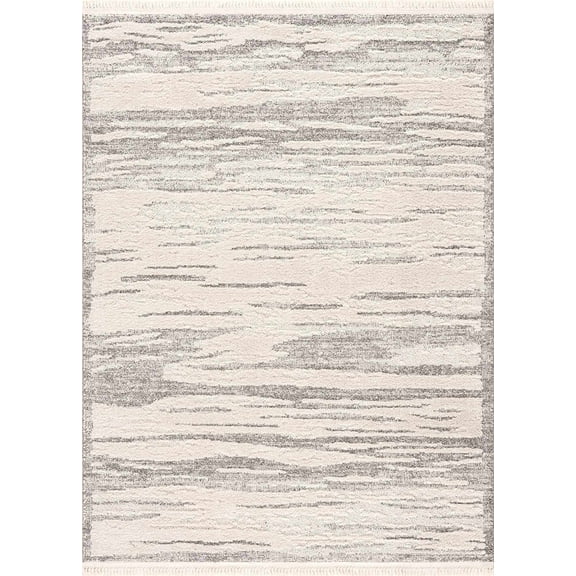 BoutiqueRugs Lave Farmhouse Area Rug - Beige, Taupe - 7'10" x 10'